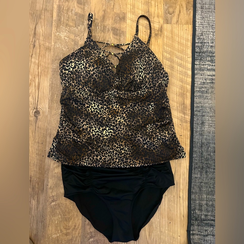 LEOPARD PRINT TANKINI